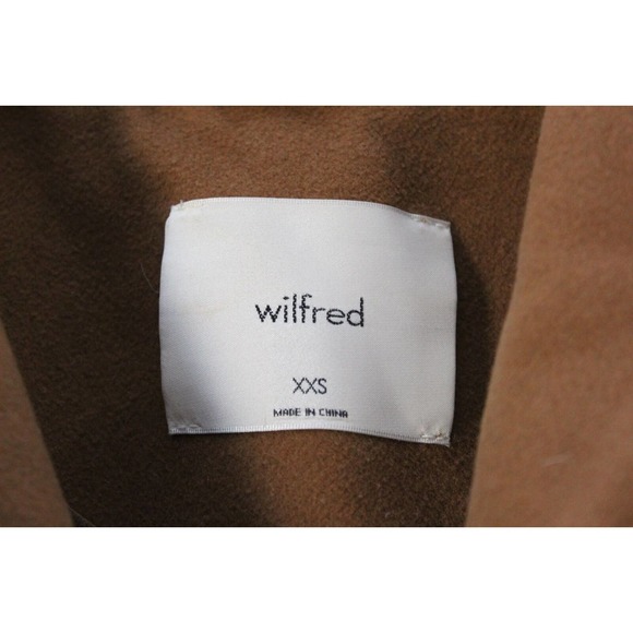 *Flawed Aritzia Wilfred The Cocoon Long Coat Wool Cashmere Camel Size XXS H14288 - Picture 6 of 15